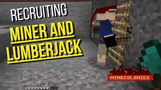 Creating Forester hut and Mine - MineColonies in Minecraft #2