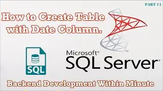How to create table with date column in SQL ? SQL me Date column ke sath table kaise create kare?