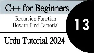 C++ Tutorial for beginners - Learn in 3 minutes - Recursion Function - Find Factorial