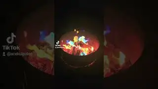 Campfire Changing Colors In Slow Motion #YouTube #Instagram #Fire #Campfire #Colors #Flames #Camping