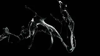 ORCA     vecteezy slow motion of crystal clear water splashing on a dark background