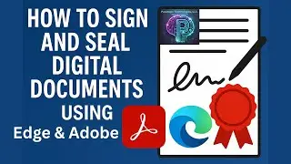 Sign & Seal Digital Documents with Adobe PDF Reader & Microsoft Edge (Step-by-Step)