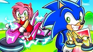Me Hice Pasar por NOOB en el OBBY de BICI, Despúes Utilicé UNA BICI HACKER con SONIC y AMY en ROBLOX