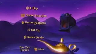 Aladdin (1992) - Dvd Menu Walkthrough