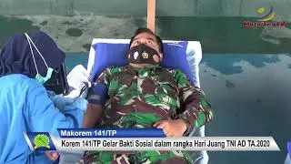 Donor Darah, Peringati Hari Juang TNI AD 2020