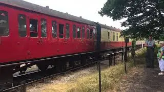 East Somerset Railway Engine 5637 Pulling Away