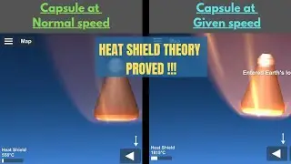 Proved ! Max temperature of heat shield changes as per re-entry speed of capsule in Sfs 1.5.5 #sfs