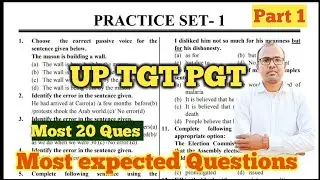 TGT/PGT English practice set Part 1