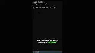 Hide text inside the image | Steganography #cmdtoturials #cmd