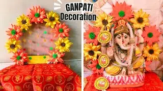 Easy Ganpati Decoration ideas for Home | Ganpati Decoration Ideas | Ganesh Chaturthi Decoration Idea