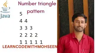 Pattern Program 16 | 5*5 Number Pattern in Java | Triangle Pattern in Java with dry run(Hindi)