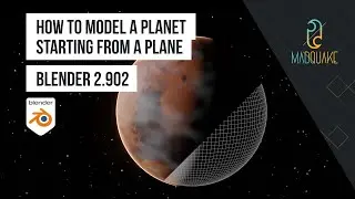 How to Model a Planet Starting from a Plane | Blender 2.902 | EEVEE