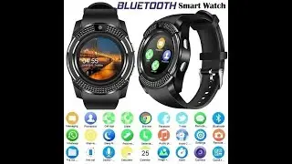 V8 Smart Watch with Camera Sport Tracker Health Monitors Pedometer Touch Screen Bluetooth Watch
