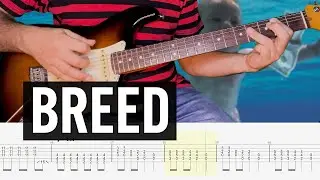 Breed Nirvana Guitar Tab Cover Lesson Tutorial