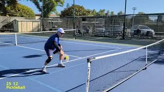 Roll Volley Drill Using Holbrook Pickleball Power Pro  - 14mm paddle