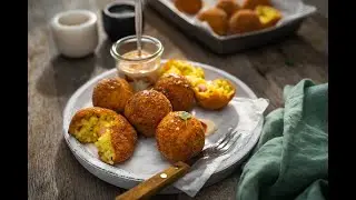 Ham and cheese arancini