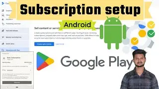 Subscription setup in Google play console | android subscription setup | in app subscription Android