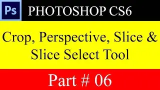 How To Use Crop Tool, Perspective, Slice Tool In Photoshop CS6 In Bangla