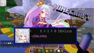 Minecraft S H I R O [32x]  texture pack anime texture pack