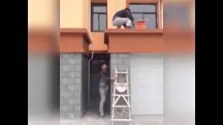 Прикол с лестницей