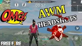AWM HEADSHOT BR-RANK MODE FREE FIRE 😱 || Rank Push Gold To GRANDMASTER || Garena Free Fire