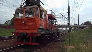Автомотриса АДМ-642 и негодующий помощник