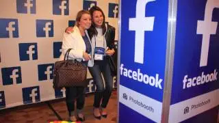 Trade Show & Expo Photo Booth - Facebook Branded Photo Booth