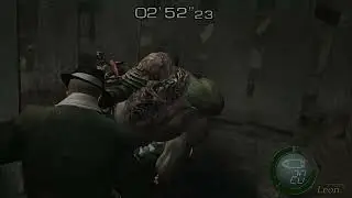 Resident Evil 4 Leon vs Krauser profesional solo cuchillo