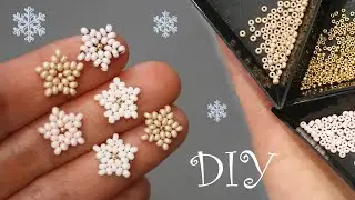 ❄️VERY CUTE❄️ Little Beaded Snowflakes ❄️ DIY