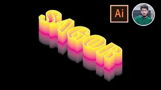 Hollow Text Effect in Adobe Illustrator । STYLISH TEXT EFFECT TUTORIAL