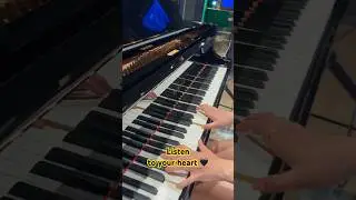 roxette • listen to your heart 🖤 #piano #pianocover #listentoyourheart