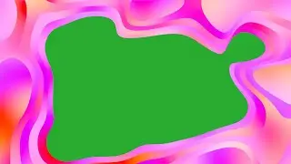 Free Green Screen Colourful Abstract Frame || Free Green Screen Videos