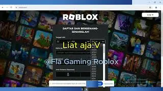 Tutor log in\daftar di roblox menggunakan pc #tutorial