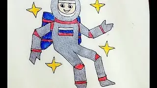 Как нарисовать космонавта