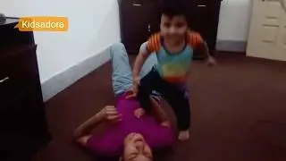 Little Kid Wrestling With His Father | Kid Playing With His Father | Wrestling With Dad