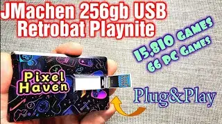 JMACHEN Pixel Haven 256gb retro games emulation flash drive SWITCH/PS3/PS2