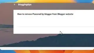 How to remove powered by blogger in 2025 | Easiest way to remove powered by blogger from footer 🤭