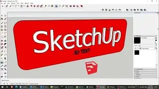 🔥Create Stunning 3D Text in SketchUp with Just a Few Clicks 🖱️– Try It Now!
