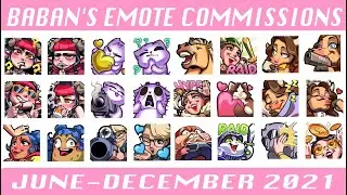 Emote Commission Compilation July-December 2021