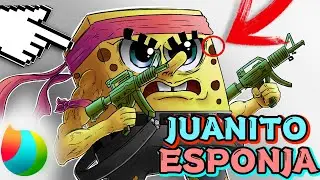 Speed Paint / juanito esponja / Rambo y Bob esponja