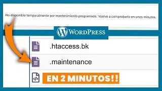 ⚒️ How to remove maintenance mode in WordPress in 2 minutes (QUICK SOLUTION) | Diego Nieto