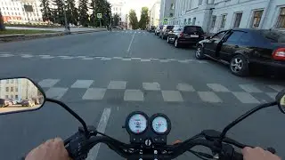По городу на Кольте. Вечерний час пик.