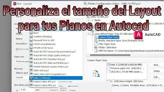 Personaliza el tamaño del layout en Autocad !Crea  Planos a la medida que prefieras!