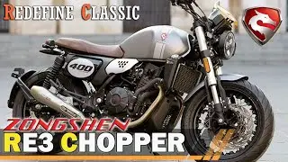 NEW ZONGSHEN RE3 CHOPPER 400 :: A Cyclone Lineup Retro-Styled Motorbike