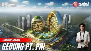 Ikn Terkini‼️Tutorial Desain Gedung PT.Perkebunan Nusantara Indonesia - Arsitektur Ai