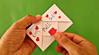 Surprise Message Card - DIY | Pull Tab Origami Envelope Card | Letter Folding Origami