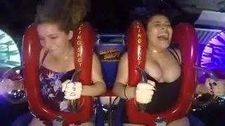 Bouncing Boobs On Swing #06 | Nip slip | Down Blouse | Slingshot