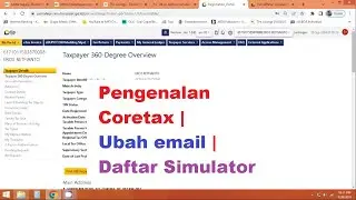 Pengenalan Coretax | Ubah email | Daftar Simulator Coretax