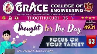 Thought for the Day 53 - Focus on your target