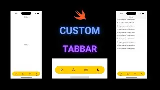 How to create Custom Responsive TabBar in iOS 16 | Swift 5.7 | Table View
